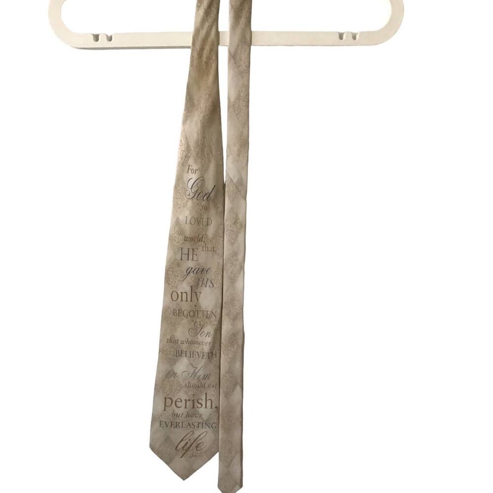 Eagles Wings Mens  Religious John 3:16 Neck Tie